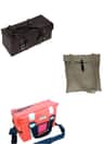 A small picture of tool bags wallets and boxes