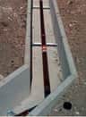 A small picture of concrete troughing