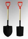 A small picture of shovels